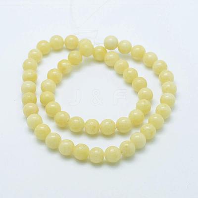 Natural Mashan Jade Round Beads Strands G-D263-10mm-XS06-1