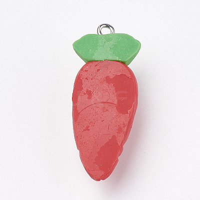 Handmade Polymer Clay Pendants X-CLAY-T012-09-1