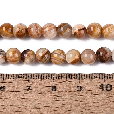 Natural Wood Lace Stone Wooden Jasper Beads Strands G-B128-A04-02-1