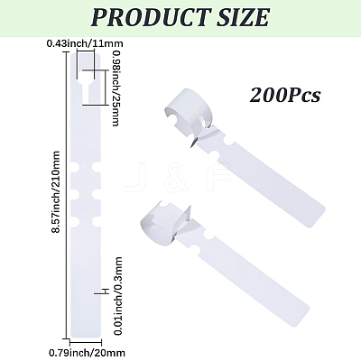 200Pcs Plastic Plant Labels FIND-SP0005-62A-1