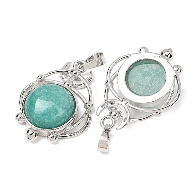 Natural Amazonite Pendants GG-CBA0251-09E-P-1