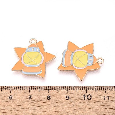 Halloween Theme Alloy Enamel Pendants ENAM-T022-54G-07-1