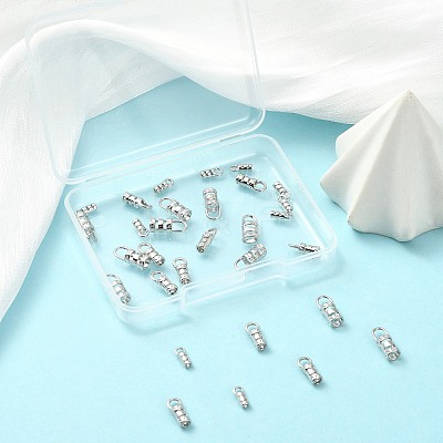 30Pcs 3 Styles Brass Cord End FIND-CJ0004-71-1