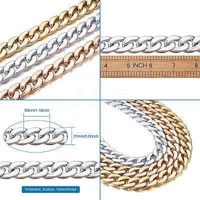Handmade Plastic Curb Chains AJEW-FW0001-01-1