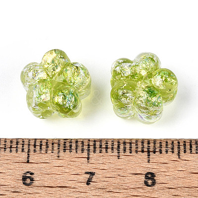 Handmade Foil Lampwork Beads Strands FOIL-T008-06G-1