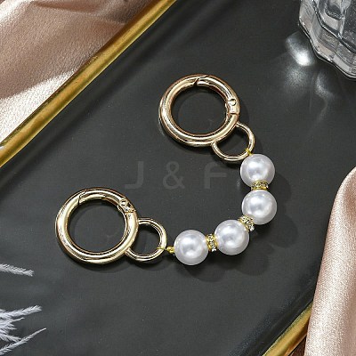 Zinc Alloy Spring Gate Rings Bag Extension Chains X1-AJEW-BA00141-01-1