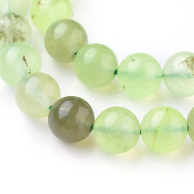 Natural Prehnite Beads Strands X-G-I250-01D-1