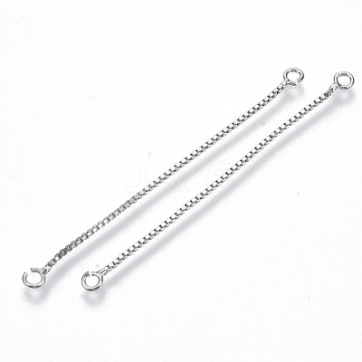 Brass Box Chain Tassel Links KK-R129-05P-1