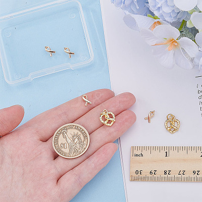 12Pcs 2 Styles Brass Pendants KK-AR0004-71-1