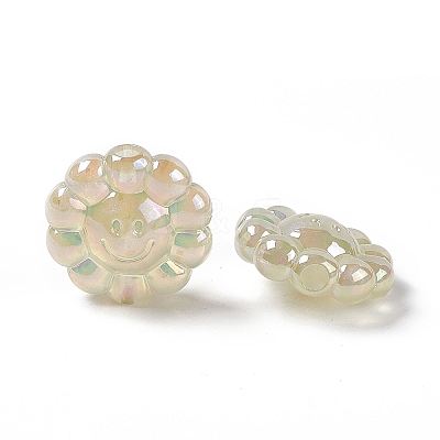 UV Plating Acrylic European Beads PACR-M003-05D-1