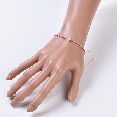 Nylon Thread Braided Beads Bracelets BJEW-JB04346-03-1