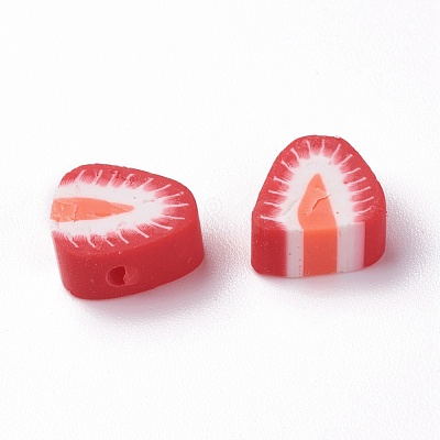Handmade Polymer Clay Beads X-CLAY-R069-01F-1