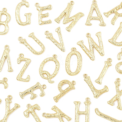 26Pcs 26 Styles Brass Pendants KK-FS0001-65G-1