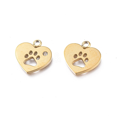 Ion Plating(IP) 304 Stainless Steel Charms X-STAS-L245-002G-1