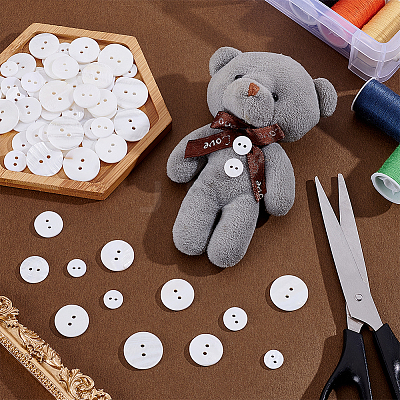 70Pcs 5 Styles Shell Buttons FIND-ME0003-63-1
