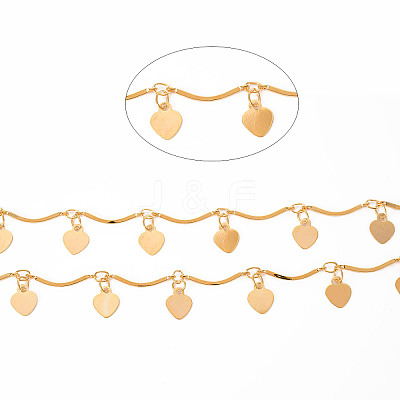 Handmade Brass Bar Scalloped Bar Chain CHC-S012-094-1