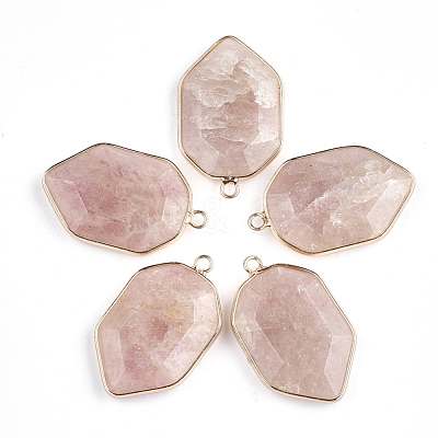 Natural Strawberry Quartz Pendants G-S344-13A-1