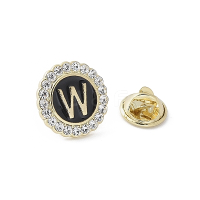 Letter Enamel Pins JEWB-S042-03W-G-1