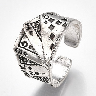 Alloy Cuff Finger Rings X-RJEW-T006-23-1