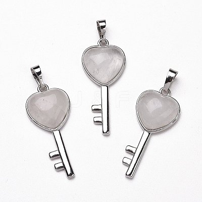 Natural Quartz Crystal Pendants G-I321-06P-18-1
