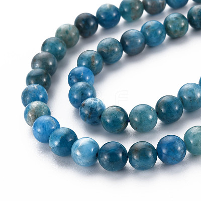 Natural Apatite Beads Strands G-R462-050C-A-1