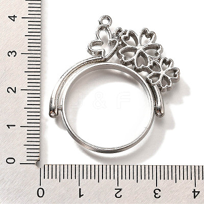 Alloy Open Back Bezel Pendants PALLOY-I223-05P-1