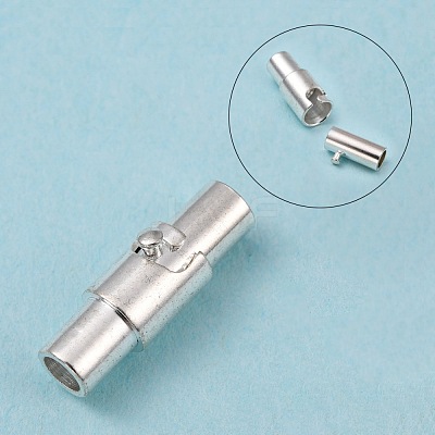 Brass Locking Tube Magnetic Clasps MC079-S-1
