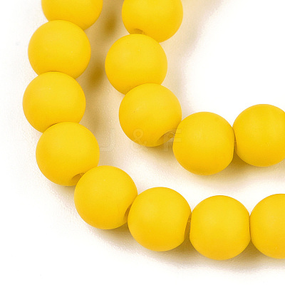 Opaque Glass Beads Strands GLAA-T032-P6mm-MD08-1