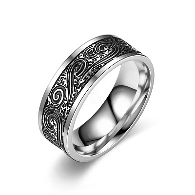 667 201 Stainless Steel Finger Rings for Men FS-WG4F4E6-01-1