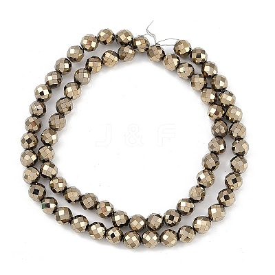 Electroplated Synthetic Non-magnetic Hematite Beads Strands G-H072-B01-01A-1