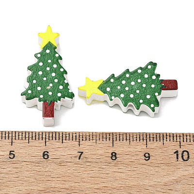 Printed Wood Beads WOOD-Z007-01-1