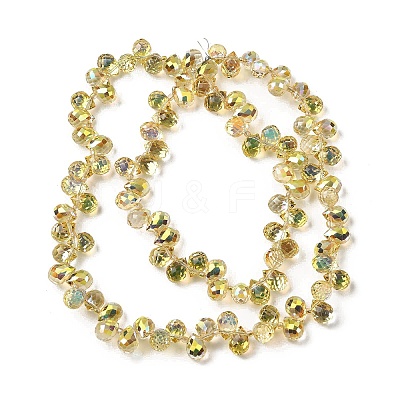 Electroplated Glass Beads EGLA-K062-01B-HP03-1