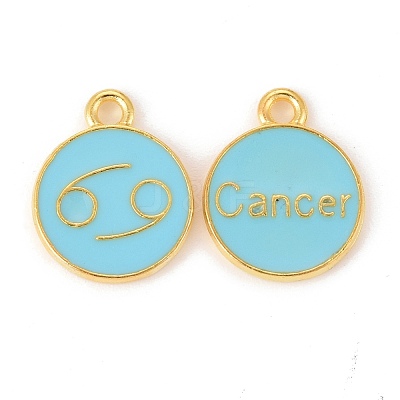 Alloy Enamel Pendants ENAM-S124-01B-16D-1