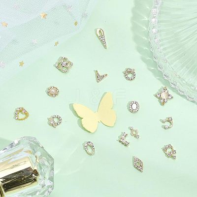 Alloy Rhinestone Cabochons MRMJ-CA0001-37-1