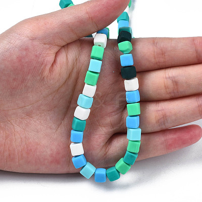 Handmade Polymer Clay Beads Strands CLAY-N008-060-03-1