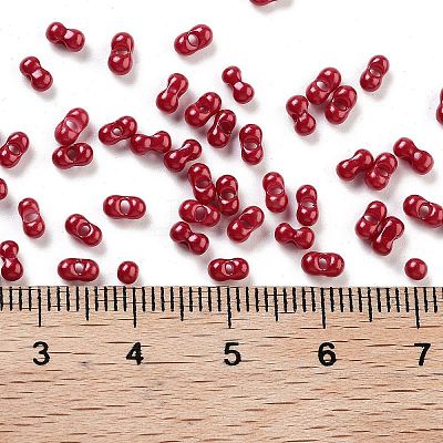 Baking Paint Glass Seed Beads SEED-A033-04Q-1