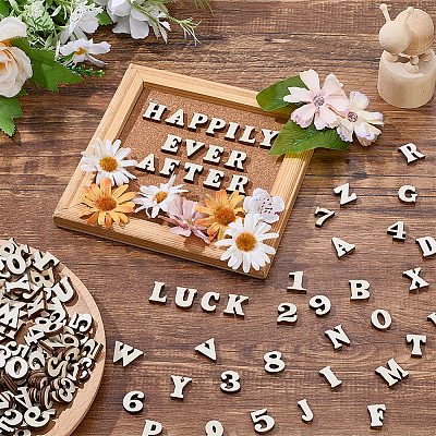 824Pcs Unfinished Wood Chips DIY-WR0005-22-1