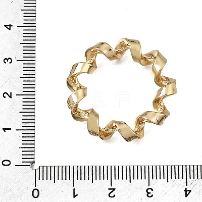 Brass Micro Pave Clear Cubic Zirconia Pendants CU-CBA3569-01G-D-1