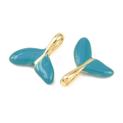Brass Enamel Charms KK-B167-02G-01-1