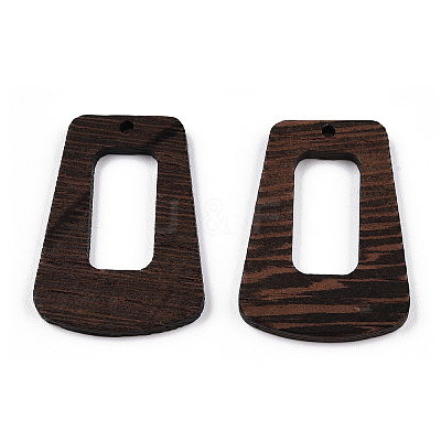 Natural Wenge Wood Pendants WOOD-T023-69A-01-1