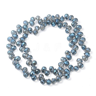 Electroplate Glass Beads Strands EGLA-D030-17L-1