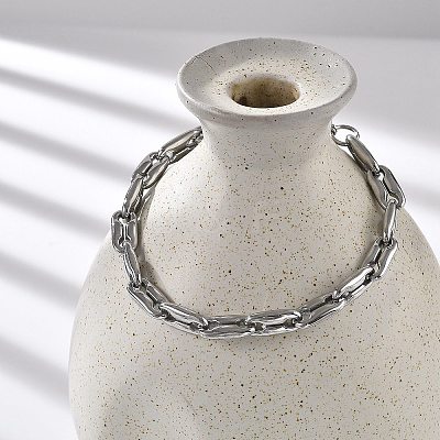 304 Stainless Steel Coffee Bean Chain Bracelets for Women Men BJEW-F488-27P-1