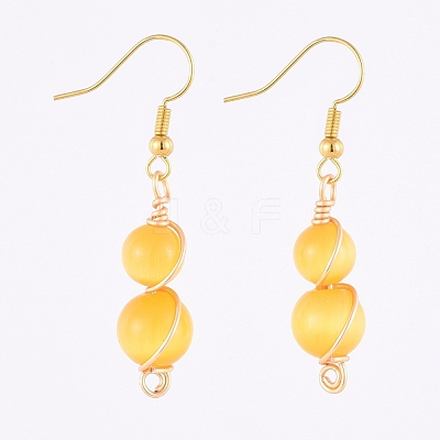 Brass Dangle Earrings EJEW-JE03989-02-1