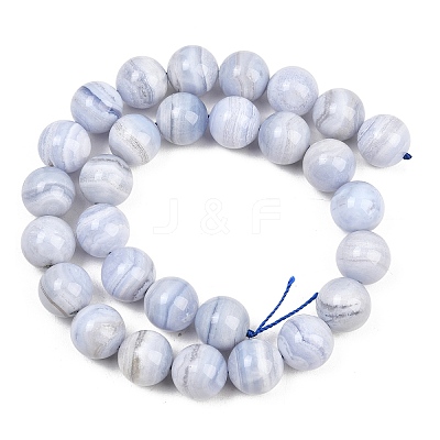 Natural Blue Lace Agate Beads Strands G-D106-A01-14mm-AB-1