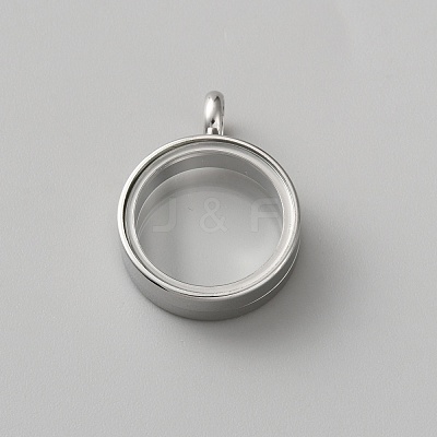 304 Stainless Steel Locket Pendants STAS-WH0033-76B-P-1