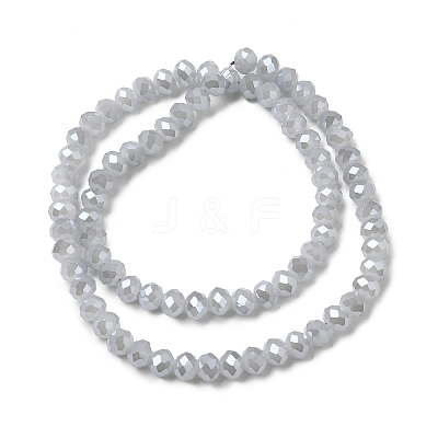 Electroplate Glass Beads Strands X-GLAA-K027-PL-A08-A-1