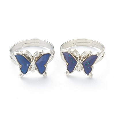 Adjustable Iron Finger Rings RJEW-B032-03P-1