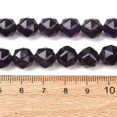 Natural Amethyst Beads Strands GG-CBA59DD-B01-10mm-1