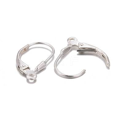 925 Sterling Silver Leverback Hoop Earring Findings STER-A002-181-1