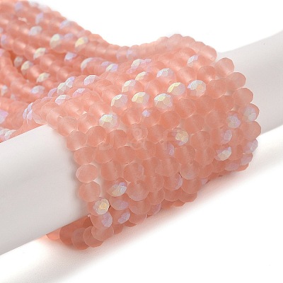 Transparent Glass Beads Strands X1-EGLA-A034-T4mm-MB21-1